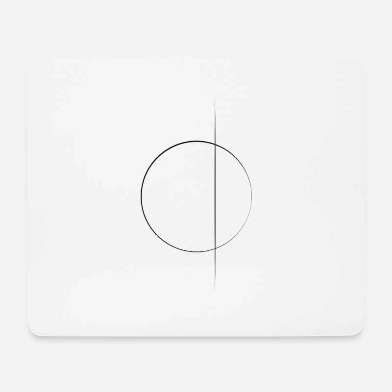 line - Mousepad (Querformat) - Weiß