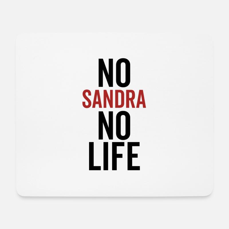 Keine Sandra Kein Leben - Mousepad (Querformat) - Weiß