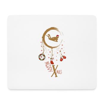 Bodyboard Weihnachten Weihnachtstraumfänger - Mousepad (Querformat) - Weiß - Vorne