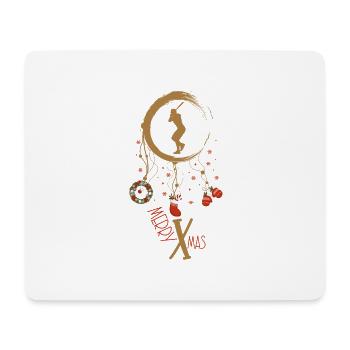 Baseball Weihnachten Weihnachtstraumfänger - Mousepad (Querformat) - Weiß - Vorne