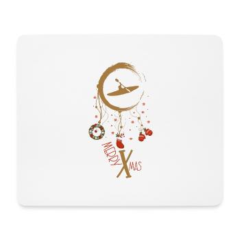 Kayak Weihnachten Weihnachtstraumfänger - Mousepad (Querformat) - Weiß - Vorne