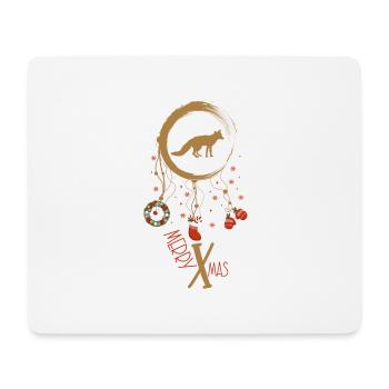Fuchs Weihnachten Weihnachtstraumfänger - Mousepad (Querformat) - Weiß - Vorne