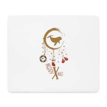 Delfin Weihnachten Weihnachtstraumfänger - Mousepad (Querformat) - Weiß - Vorne