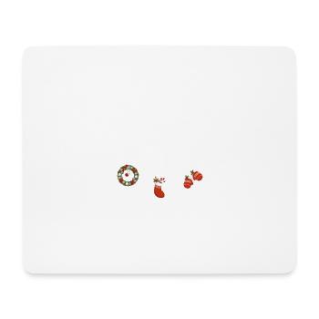 Nashorn Weihnachten Weihnachtstraumfänger - Mousepad (Querformat) - Weiß - Vorne