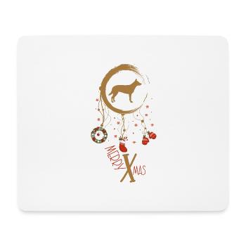 Australischer Kelpie Weihnachten Weihnachtstraumfä - Mousepad (Querformat) - Weiß - Vorne