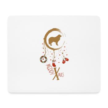 Große Pyrenäen Weihnachten Weihnachtstraumfänger - Mousepad (Querformat) - Weiß - Vorne