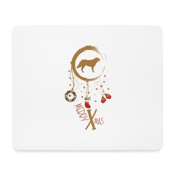 Kuvasz Weihnachten Weihnachtstraumfänger - Mousepad (Querformat) - Weiß - Vorne