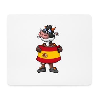 Espagne Fan de vache - Tapis de souris (format paysage) - blanc - Devant