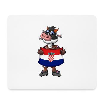 Fan de vache croate - Tapis de souris (format paysage) - blanc - Devant