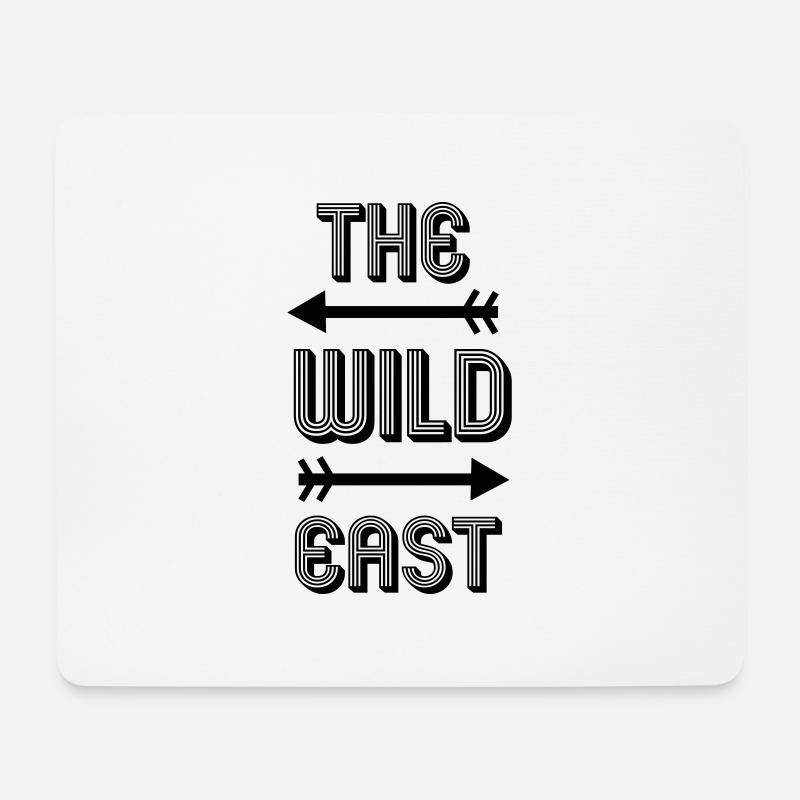 The wild east - Mousepad (Querformat) - Weiß