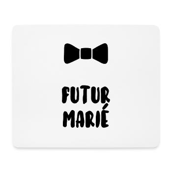 Futur marié - Tapis de souris (format paysage) - blanc - Devant