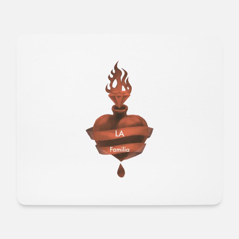 Familie - Mousepad (Querformat) - Weiß