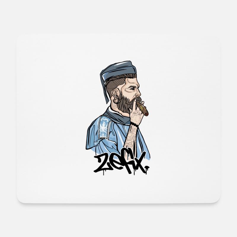 Rieser Grantler // Illustration - Mousepad (Querformat) - Weiß