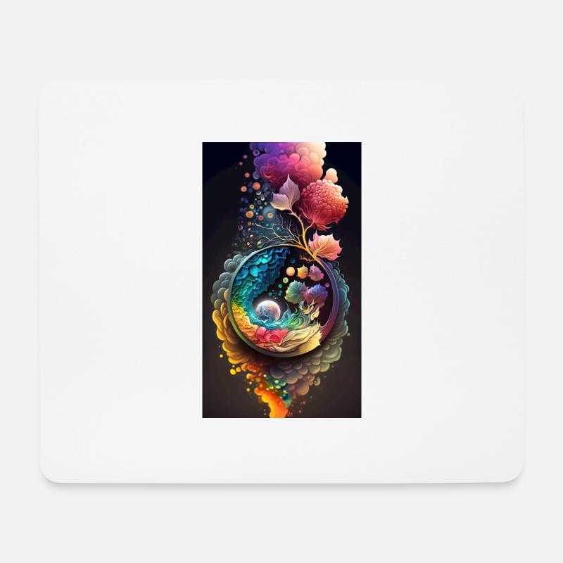 izup2u abstract wonderworld - Mousepad (Querformat) - Weiß