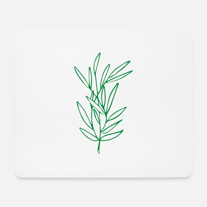 Flower Blume Pflanze - Mousepad (Querformat) - Weiß