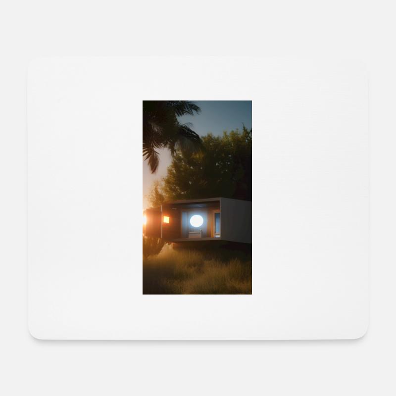Hidden Home in the Woods - Mousepad (Querformat) - Weiß