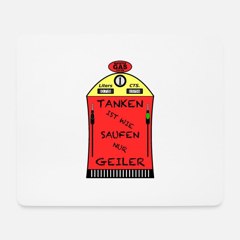 Tanken ist Geiler - Mousepad (Querformat) - Weiß