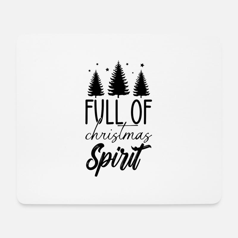 Full of christmas spirit - Mousepad (Querformat) - Weiß