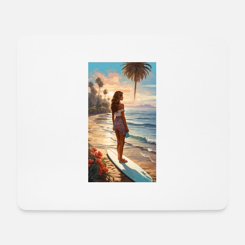 Surf & Beach - Mouse Pad (horizontal) - white