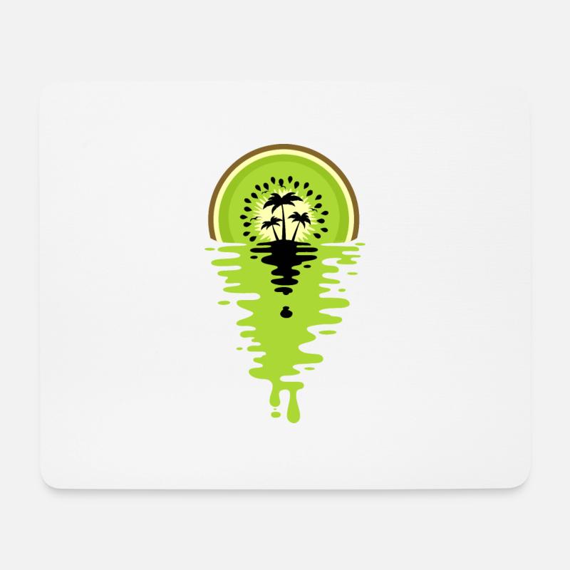 Sunset Kiwi Saft - Mousepad (Querformat) - Weiß