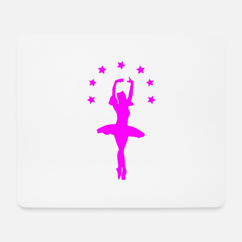 ballerine - Tapis de souris (format paysage) - blanc