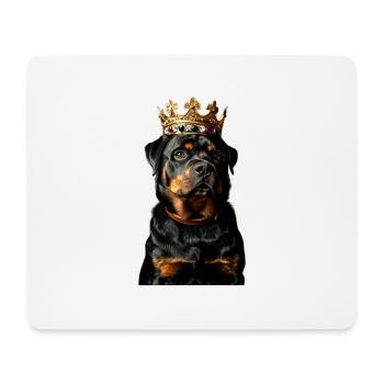 Rottweiler - Tapis de souris (format paysage) - blanc - Devant
