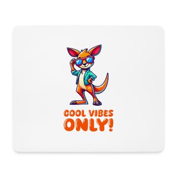 Lunettes de soleil Kangaroo Comic - Tapis de souris (format paysage) - blanc - Devant