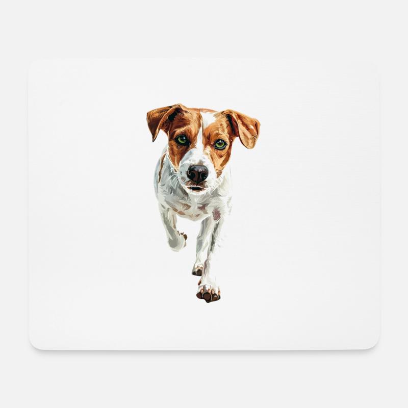 Jack Russell Terrier - Mousepad (Querformat) - Weiß