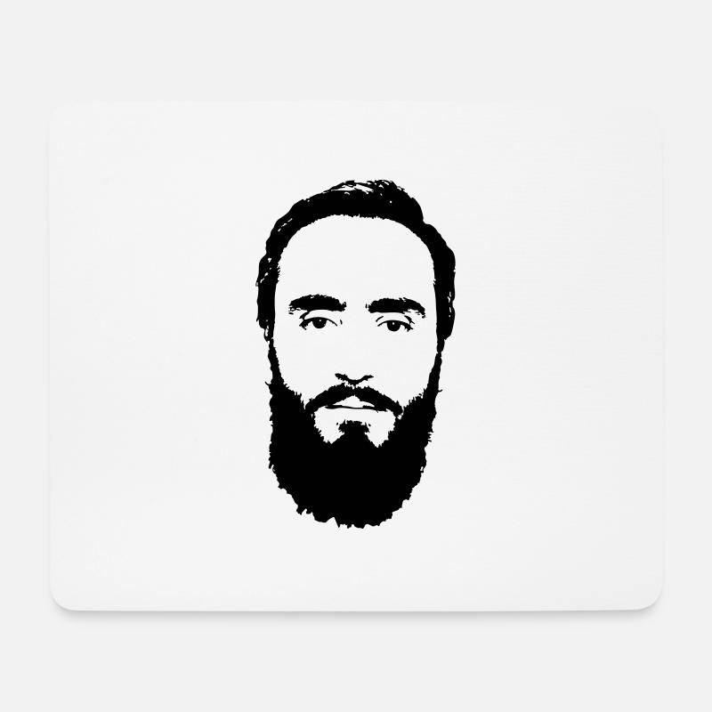Dudaev Hero Logo - Mouse Pad (horizontal) - white
