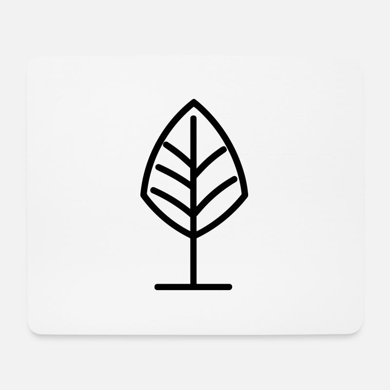 Baum - Mousepad (Querformat) - Weiß