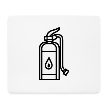Feuerlöscher - Mousepad (Querformat) - Weiß - Vorne