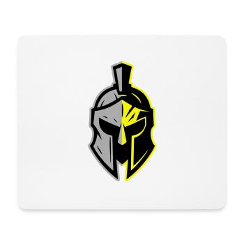 Spartan Helmet Icon - Mouse Pad (horizontal) - white - Front