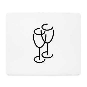 cheers! (wedding, celebration) - Mouse Pad (horizontal) - white - Front