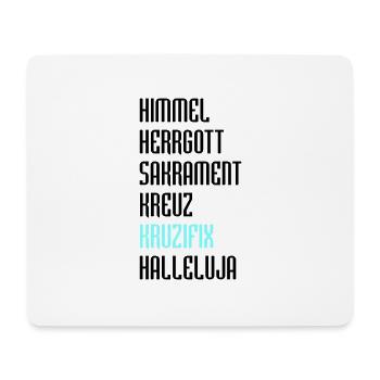 Bayrisch Fluchen - Mousepad (Querformat) - Weiß - Vorne