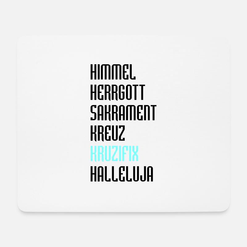 Bayrisch Fluchen - Mousepad (Querformat) - Weiß