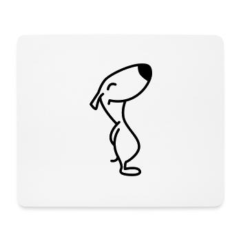schnupper1 - Mousepad (Querformat) - Weiß - Vorne