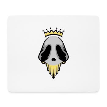 Alienkönig Logo - Mousepad (Querformat) - Weiß - Vorne