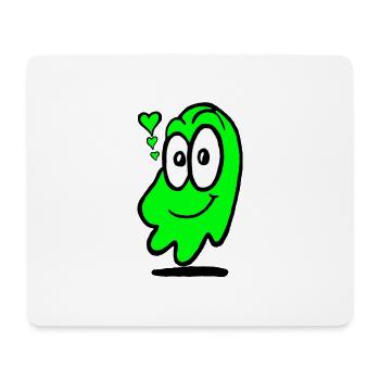 Love Ghost Grün - Mousepad (Querformat) - Weiß - Vorne