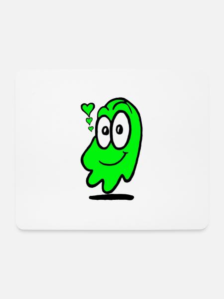 Love Ghost Grün - Mousepad (Querformat) - Weiß