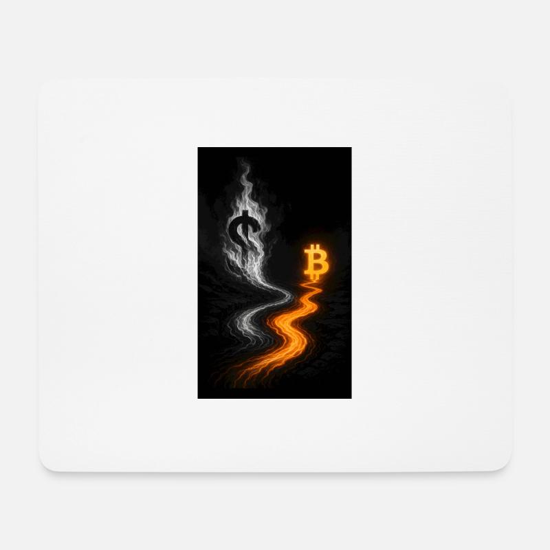 Bitcoin - Disruptiv - Mousepad (Querformat) - Weiß
