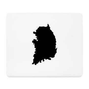 South Korea map - Mouse Pad (horizontal) - white - Front
