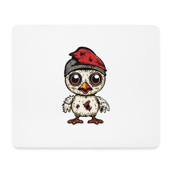 Huhn Halloween Lustig Zombie - Mousepad (Querformat) - Weiß - Vorne