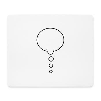 Thought Bubble Design - Mouse Pad (horizontal) - white - Front