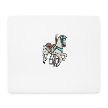 July 25th - National Carousel Day - Mousepad (Querformat) - Weiß - Vorne