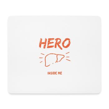 I Never Met My Hero - Mousepad (Querformat) - Weiß - Vorne
