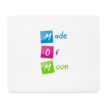 "MOM (Made of Moon)" Alles Gute zum Muttertag - Mousepad (Querformat) - Weiß - Vorne