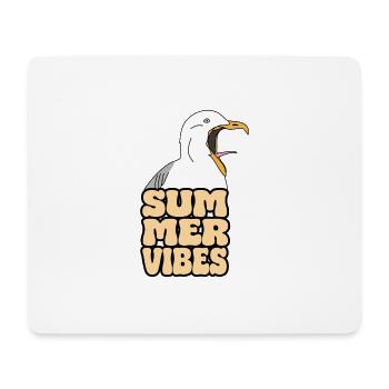 Seagull Crazy Summer Vibes - Mousepad (Querformat) - Weiß - Vorne