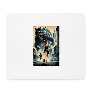 Movie Poster: Return of the Colossus-Cat (1951) - Mouse Pad (horizontal) - white - Front