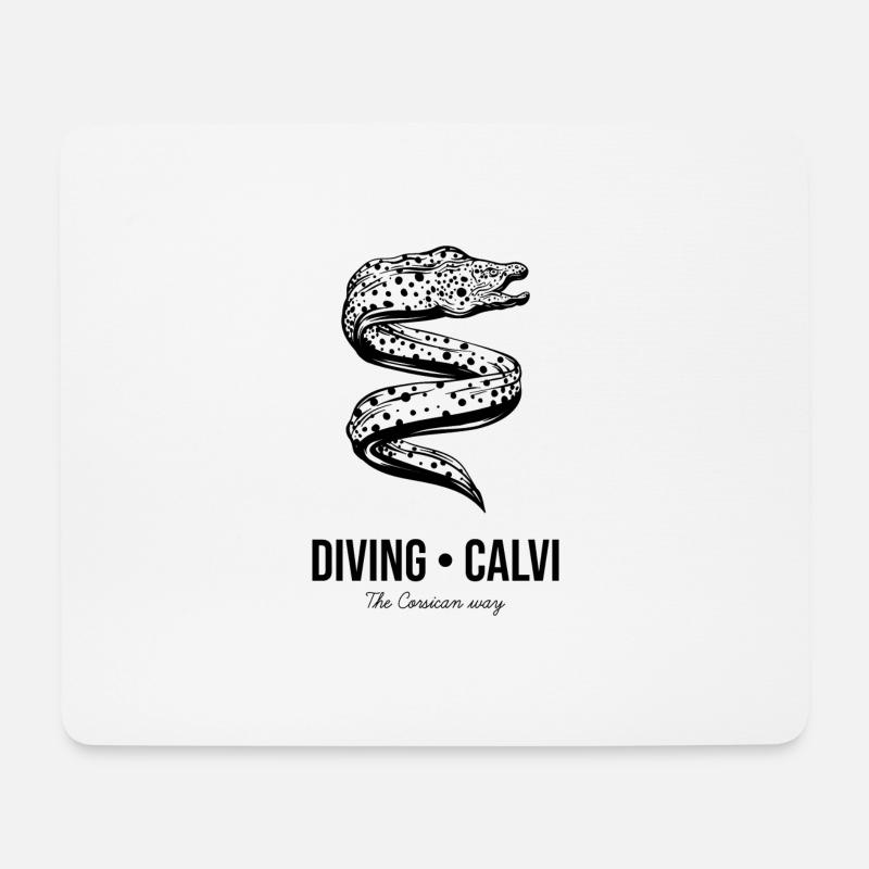 Ich kann nicht, ich bin in Calvi, auf Korsika, getaucht. - Mousepad (Querformat) - Weiß
