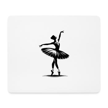 Perfekte Harmonie in der Welt der Tanzpose - Mousepad (Querformat) - Weiß - Vorne